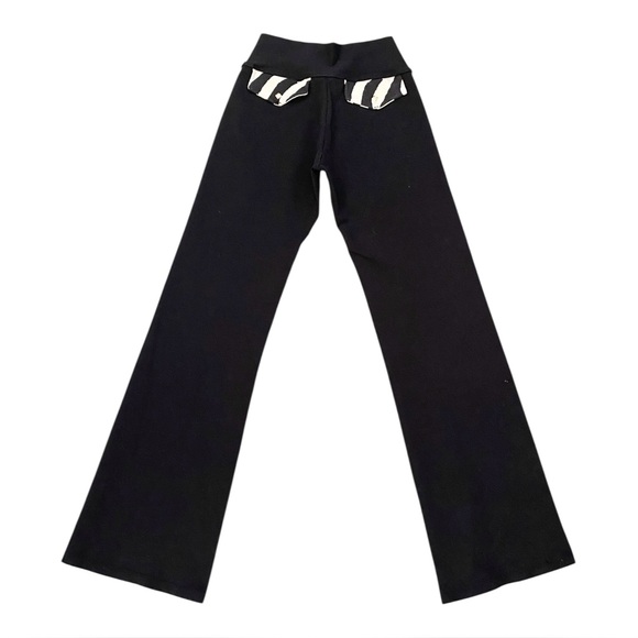 Bia Brazil Yoga Leggings Flare Leg Black Zebra Print Women’s One Size Y2K - Picture 2 of 9